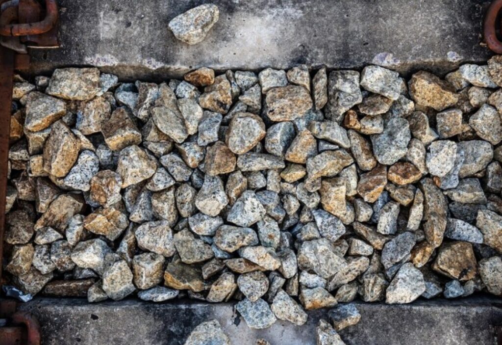 crushed rock