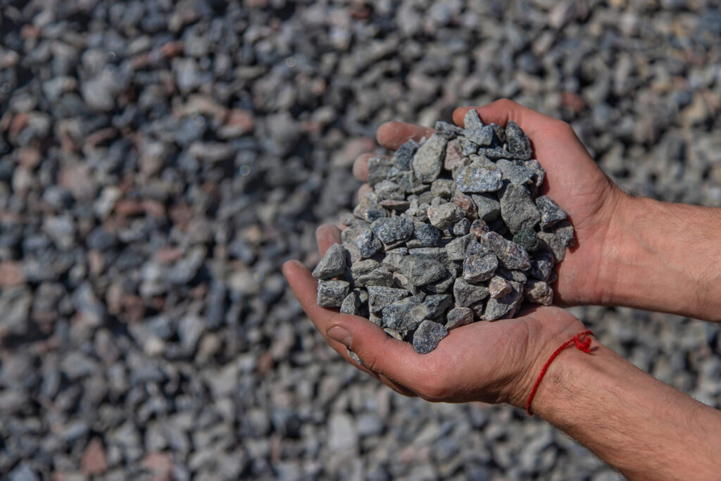 Crushed rock